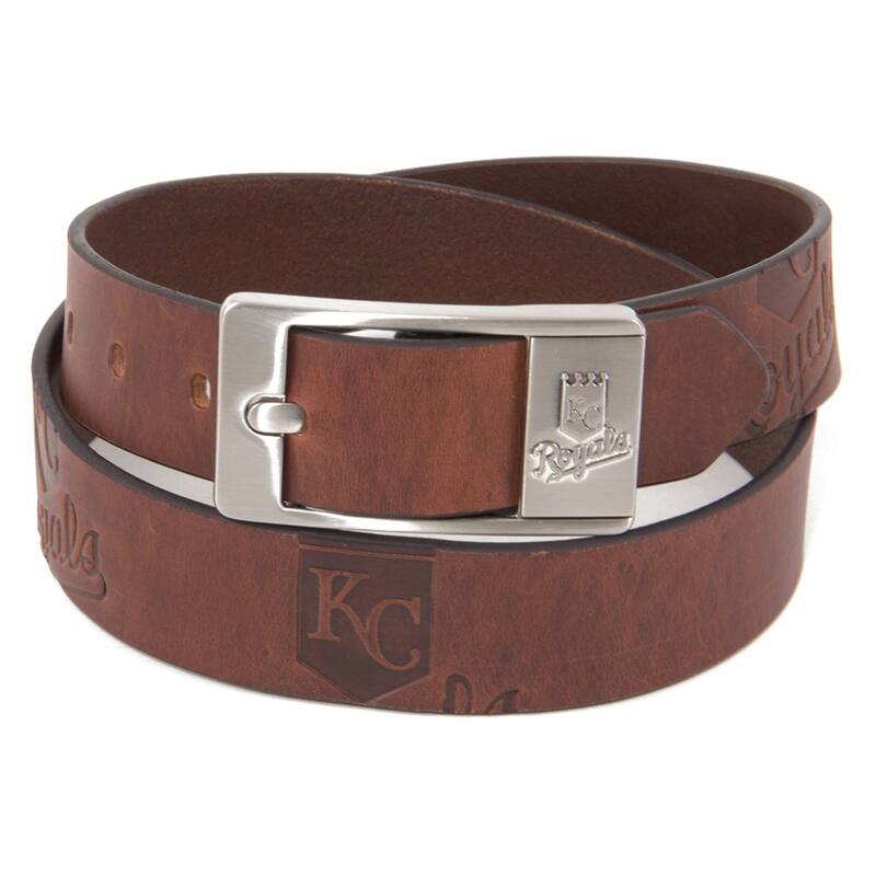 【送料無料】 MLB メンズ ベルト アクセサリー MLB Kansas City Royals Brandish Belt Ryl Brown