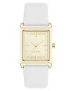 【送料無料】 ナインウェスト レディース 腕時計 アクセサリー Nine West Women's Strap Gold Tone Tank Watch Gold White