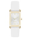 【送料無料】 ナインウェスト レディース 腕時計 アクセサリー Nine West Women's Strap Tank Watch Gold White