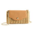 【送料無料】 LC Lauren Conrad レディース ハンドバッグ バッグ Women's LC Lauren Conrad Magnolia Scallop Wicker Clutch Natural Straw(4)
