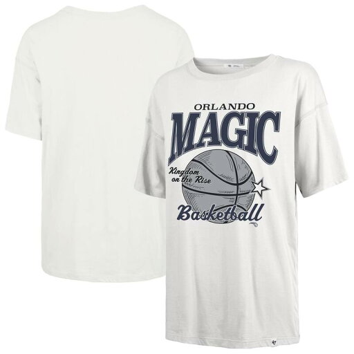 【送料無料】 フォーティセブンブランド レディース Tシャツ トップス Women's '47 White Orlando Magic City Edition Down Court Sadie T-Shirt Mag White 【送料無料】 フォーティセブンブランド レディース Tシャツ トップス Women's '47 White Orlando Magic City Edition Down Court Sadie T-Shirt Mag White