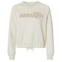 【送料無料】 ソフト アズ ア グレープ レディース Tシャツ トップス Women's Soft as a Grape Natural Los Angeles Dodgers Tonal Checkered Sweatshirt Lad Beige(4)