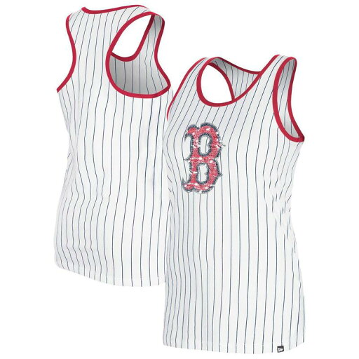 【送料無料】 ニューエラ レディース Tシャツ トップス Women's New Era White Boston Red Sox Gameday Pinstripe Tank Top Rsx White 【送料無料】 ニューエラ レディース Tシャツ トップス Women's New Era White Boston Red Sox Gameday Pinstripe Tank Top Rsx White