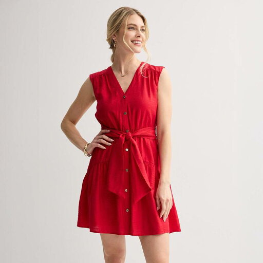 【送料無料】 ナインウェスト レディース ワンピース トップス Women's Nine West Button Front Mini Dress Heartless 【送料無料】 ナインウェスト レディース ワンピース トップス Women's Nine West Button Front Mini Dress Heartless
