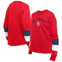 【送料無料】 ニューエラ レディース Tシャツ トップス Women's New Era Red St. Louis Cardinals Game Day Color Pullover Sweatshirt Crd Red|詳細画像