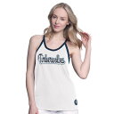 【送料無料】 ジースリー フォーハー バイ カール バンクス レディース Tシャツ トップス Women's G-III 4Her by Carl Banks White Minnesota Timberwolves Curveball Racerback Tank Top Mtw White(4)