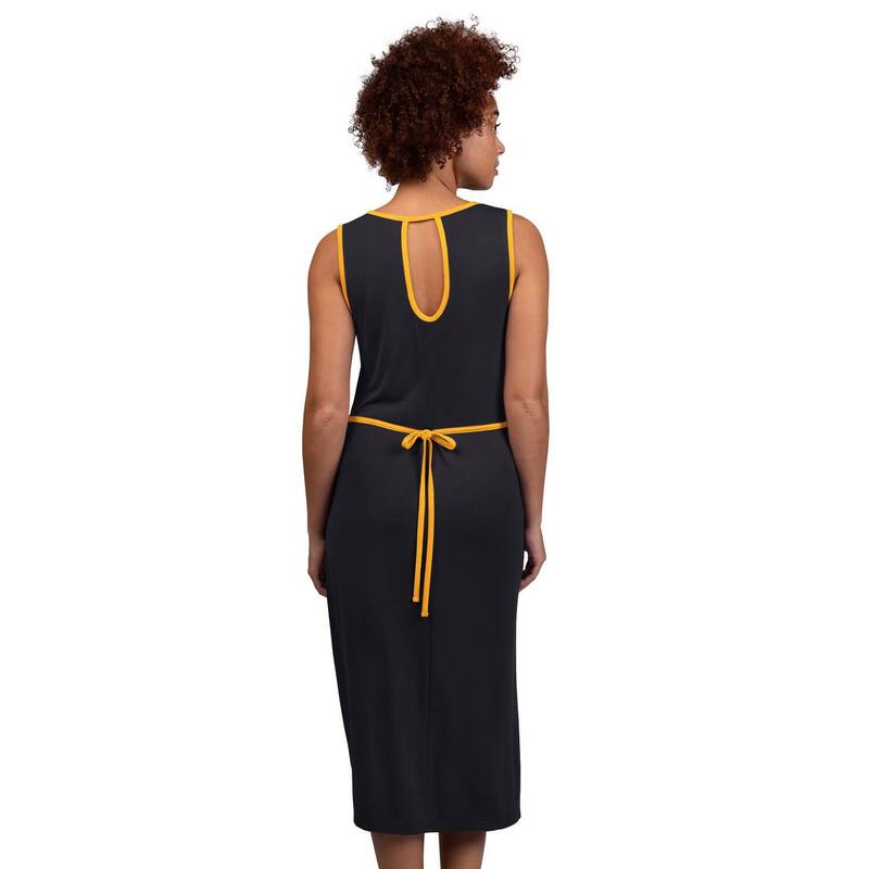 【送料無料】 ジースリー フォーハー バイ カール バンクス レディース ワンピース トップス Women's G-III 4Her by Carl Banks Black Pittsburgh Steelers Center Field Maxi Dress Stl Black