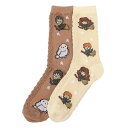 【送料無料】 ライセンス キャラクター レディース 靴下 アンダーウェア Women's Harry Potter Chibi Crew Socks 2-Pack Harry Potter Broom