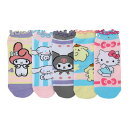【送料無料】 ライセンス キャラクター レディース 靴下 アンダーウェア Women's Hello Kitty Crew Socks 3-Pack Hello Kitty Ankle(4)
