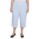 【送料無料】 アルフレッド ダナー レディース カジュアルパンツ ボトムス Plus Size Alfred Dunner Heat Set Embroider...