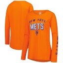 【送料無料】 ファナティクス レディース Tシャツ トップス Women's Fanatics Orange New York Mets Team Long Sleeve T-Shirt Met Orange(4)