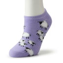 【送料無料】 アンブランデッド レディース 靴下 アンダーウェア Women's Patterned No Show Socks Lavender(4)