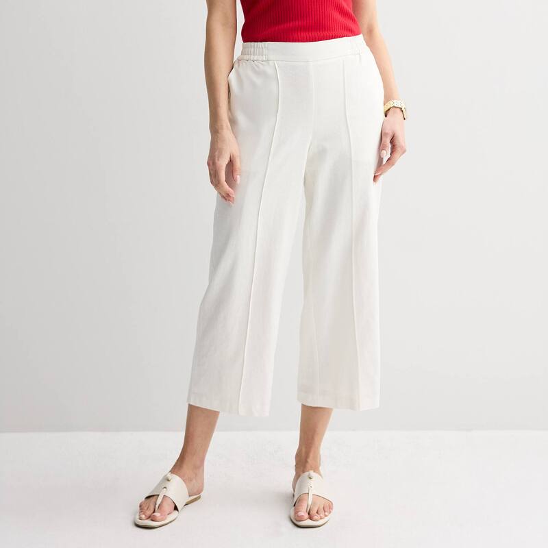 ̵ ʥ󥦥 ǥ 奢ѥ ܥȥॹ Petite Nine West Cropped Pintuck Pa...