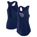 【送料無料】 ファナティクス レディース Tシャツ トップス Women's Fanatics Navy Tennessee Titans Iron Fan Tank Top Ttn Navy(4)