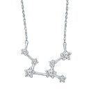 【送料無料】 アンブランデッド レディース ネックレス・チョーカー・ペンダントトップ アクセサリー Sterling Silver 1/5 Carat T.W. Diamond Constellation Necklace Virgo(4)