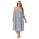 【送料無料】 ドレイパージェームス レディース ナイトウェア アンダーウェア Plus Size Draper James Seersucker Midi Dress Navy Stripe(4)