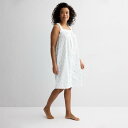 【送料無料】 クロフト&バロー レディース ナイトウェア アンダーウェア Women's Croft & Barrow Woven Nightgown Bree...