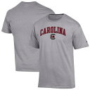 【送料無料】 チャンピオン メンズ Tシャツ トップス Men'sChampion Heather Gray South Carolina Gamecocks Arch Over Logo T-Shirt Scr Grey