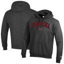 【送料無料】 チャンピオン メンズ Tシャツ トップス Men'sChampion Charcoal South Carolina Gamecocks Arch Over Logo Pullover Hoodie Scr Charco