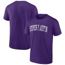 【送料無料】 アンブランデッド メンズ Tシャツ トップス Men's Purple Stephen F Austin Lumberjacks Arched Wordmark T-Shirt Nc2 Purple(4)