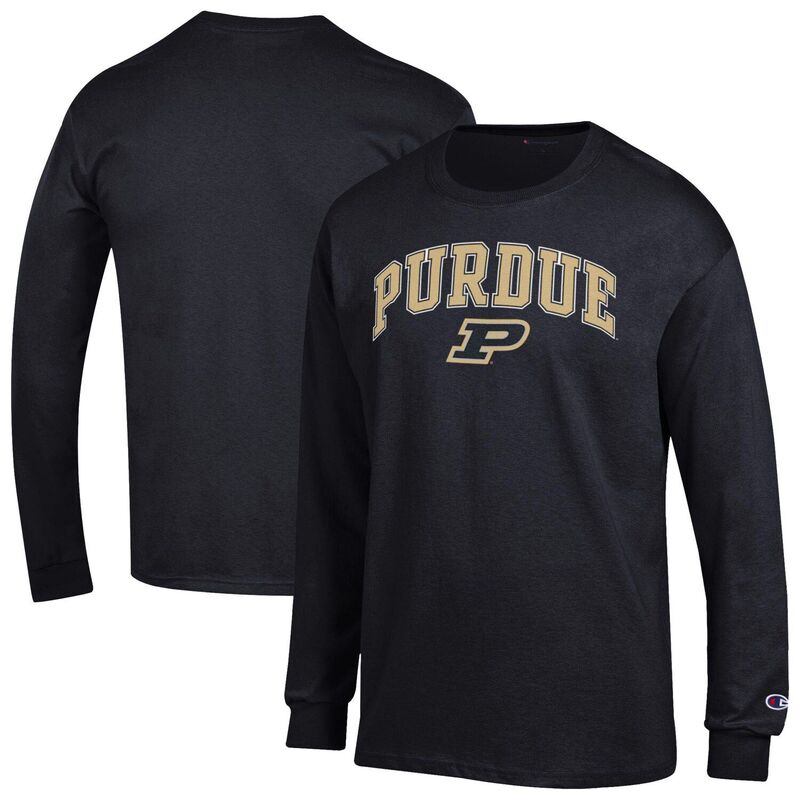 ̵ ԥ  T ȥåץ Men'sChampion Black Purdue Boilermakers Ar...