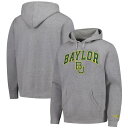【送料無料】 アンブランデッド メンズ Tシャツ トップス Men's Heather Charcoal Baylor Bears Arch Logo Foundation Fleece Pullover Hoodie Bay Charco(4)