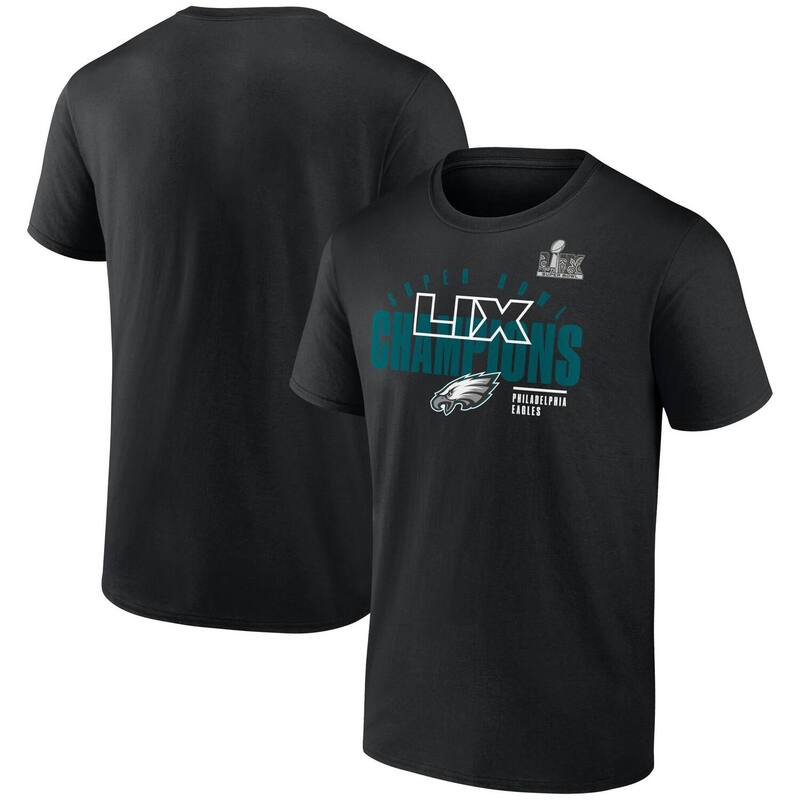 ̵ եʥƥ  T ȥåץ Men's Fanatics Black Philadelphia Eagles ...