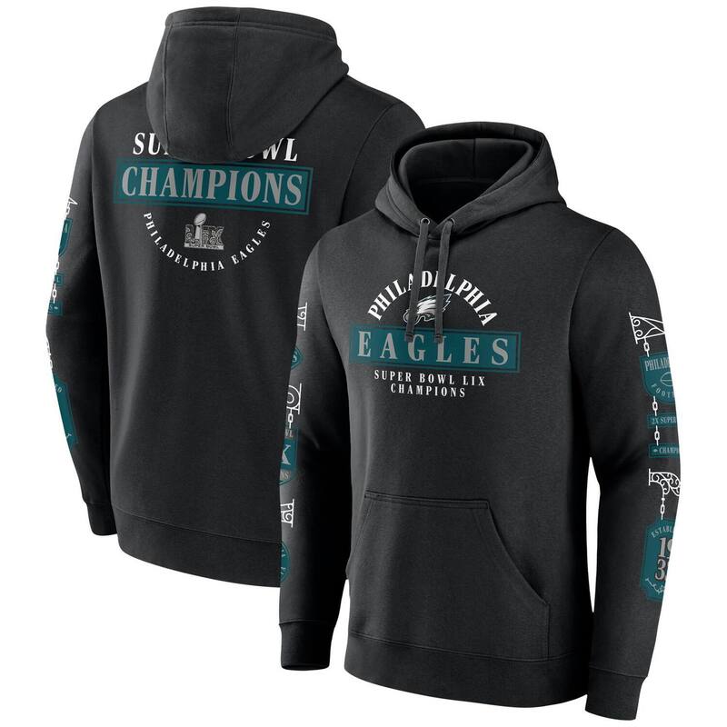 ̵ եʥƥ  T ȥåץ Men's Fanatics Black Philadelphia Eagles ...