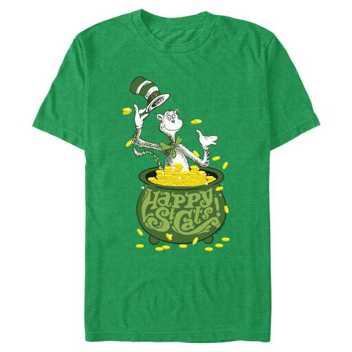 【送料無料】 ライセンス キャラクター メンズ Tシャツ トップス Big & Tall Happy St. Cats Graphic Tee Kelly Heather 【送料無料】 ライセンス キャラクター メンズ Tシャツ トップス Big & Tall Happy St. Cats Graphic Tee Kelly Heather