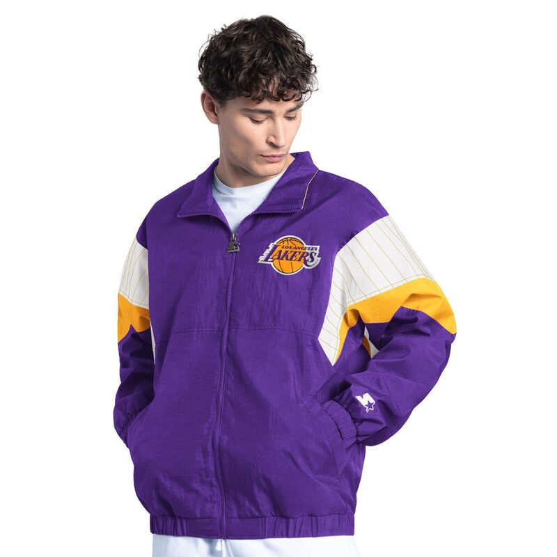 ̵   㥱åȡ֥륾  Men's Starter Purple Los Angeles Lake...