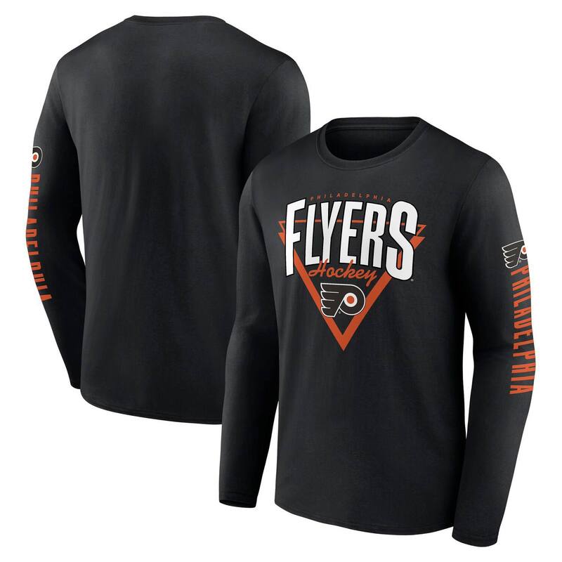 ̵ եʥƥ  T ȥåץ Men's Fanatics Black Philadelphia Flyers ...