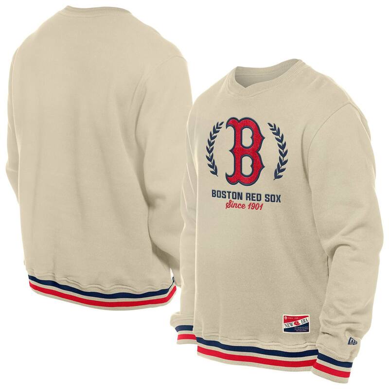 ̵ ˥塼  T ȥåץ Men's New Era Cream Boston Red Sox Throwbac...