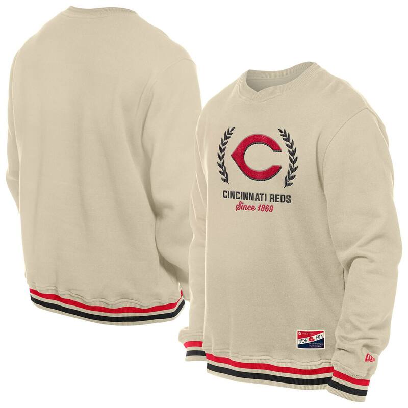 ̵ ˥塼  T ȥåץ Men's New Era Cream Cincinnati Reds Throwba...