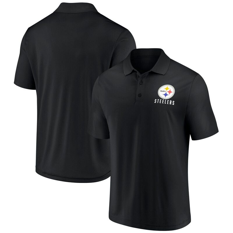 ̵ եʥƥ  T ȥåץ Men's Fanatics Black Pittsburgh Steelers ...