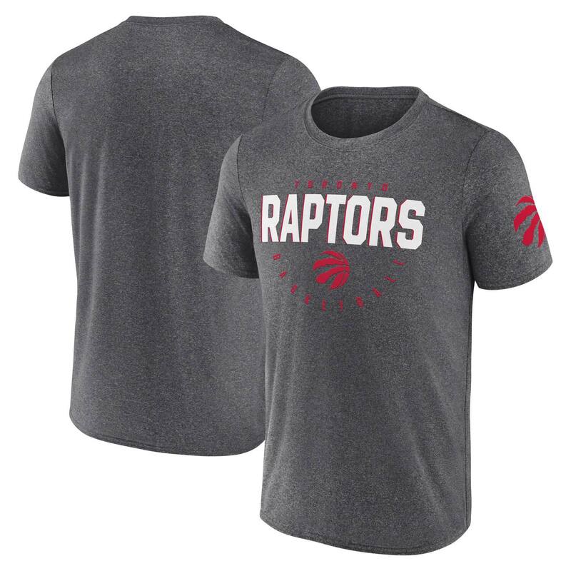 ̵ ֥ǥå  T ȥåץ Men's Heather Charcoal Toronto Raptors B...