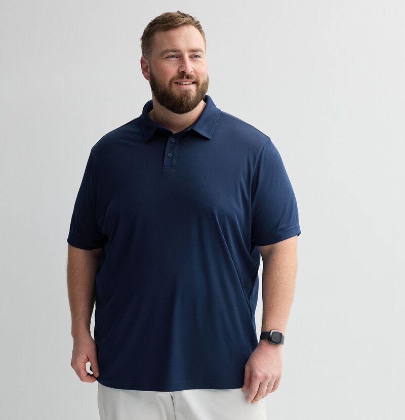 ̵ Tek Gear  T ȥåץ Big & Tall Tek Gear Dry Tek Polo Blue Be...