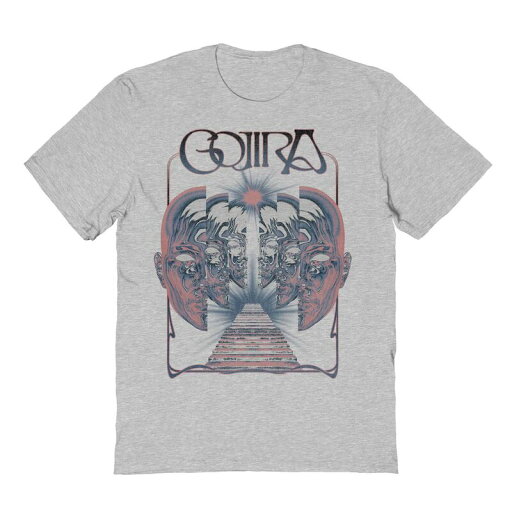 【送料無料】 ライセンス キャラクター メンズ Tシャツ トップス Men's Heads Stairs Gojira Graphic Tee Sport Gray 【送料無料】 ライセンス キャラクター メンズ Tシャツ トップス Men's Heads Stairs Gojira Graphic Tee Sport Gray