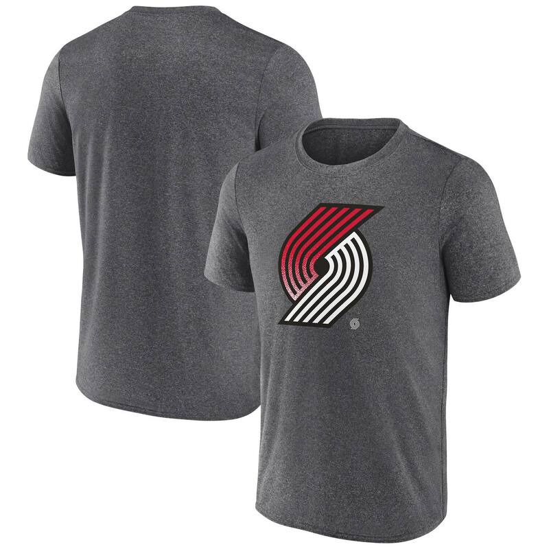 ファナティクス メンズ トップス Tシャツ ブレザー Men's Fanatics Heather Charcoal Portland Trail Blazers Iconic Overtime T-Shirtrb Charco チャコール(4)