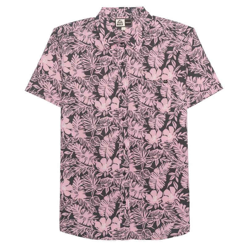 ̵ ꡼  T ȥåץ Men's REEF Azure Woven Top Black Pink