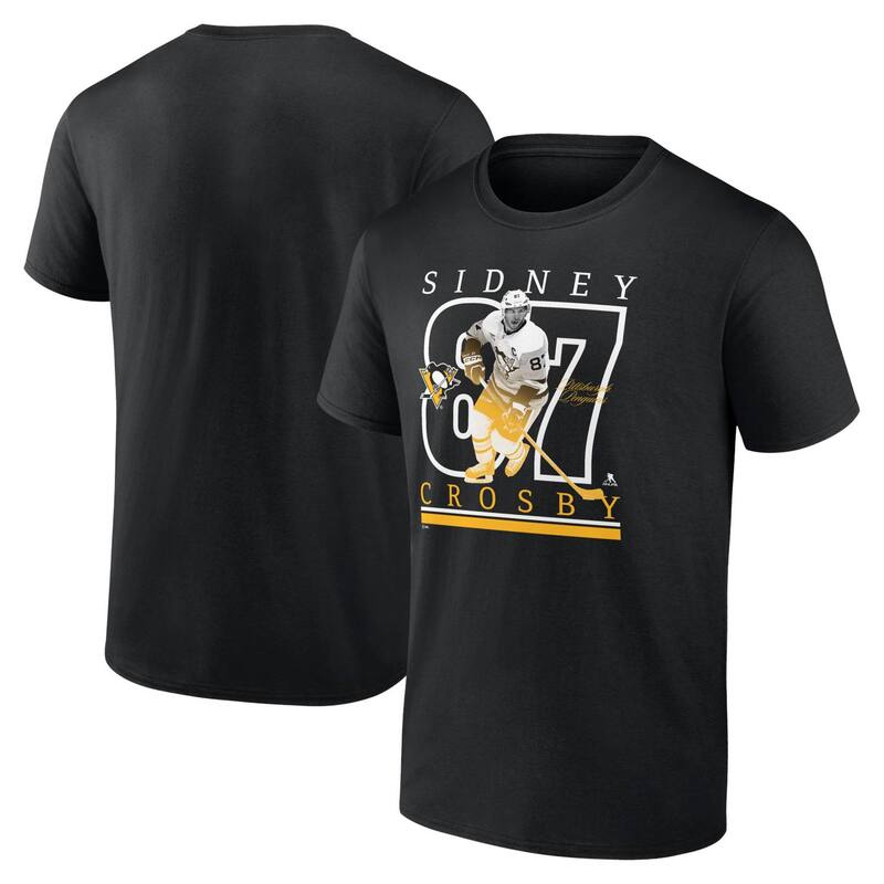 ̵ եʥƥ  T ȥåץ Men's Fanatics Sidney Crosby Black Pittsb...