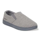 【送料無料】 アイソトナー メンズ サンダル シューズ Isotoner Brady Men's Knit Closed Back Slippers Ash