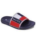 【送料無料】 ナウティカ メンズ サンダル シューズ Nautica Men's Callo Slide Sandals Americana