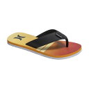 【送料無料】 ハーレー メンズ サンダル シューズ Hurley Layback Men's Flip Flop Sandals Orange Stripe
