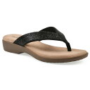 【送料無料】 クリフバイホワイトマウンテン レディース サンダル シューズ Cliffs by White Mountain Becharm Women's Thong Sandals Black Fabric