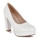 【送料無料】 ロンドンラグ レディース パンプス シューズ London Rag Damsor Women's High Heel Pumps White(4)