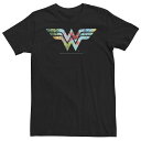 【送料無料】 ライセンス キャラクター メンズ Tシャツ トップス Big & Tall DC Comics Wonder Woman Dragon Fruit Logo Tee Black