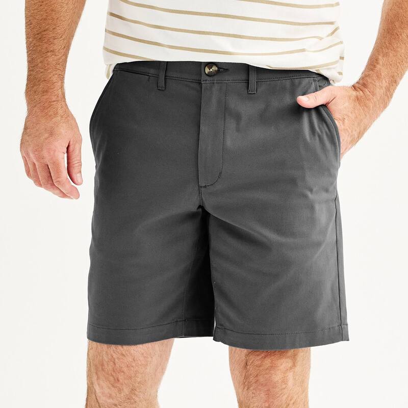 【送料無料】 ソノマ メンズ ハーフパンツ・ショーツ ボトムス Men's Sonoma Goods For Life 9" Flexwear Flat Front Shorts Magnet