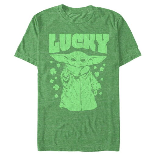 【送料無料】 スター ウォーズ メンズ Tシャツ トップス Big & Tall Star Wars The Mandalorian Lucky Graphic Tee Kelly Heather 【送料無料】 スター ウォーズ メンズ Tシャツ トップス Big & Tall Star Wars The Mandalorian Lucky Graphic Tee Kelly Heather