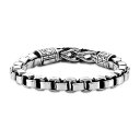 【送料無料】 リンクス メンズ ブレスレット・バングル・アンクレット アクセサリー Men's LYNX Antiqued Finish Stainless Steel Bracelet Two Tone(4)
