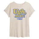 【送料無料】 ライセンス キャラクター レディース Tシャツ トップス Juniors' Clueless Ugh As If Oversized Tee Beige(4)